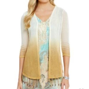 Reba Vintage Blues Natural Cardigan